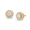 Thumbnail Image 1 of 1/2 CT. T.W. Diamond Frame Stud Earrings in 10K Gold (J/I2)