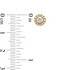 Thumbnail Image 3 of 1/2 CT. T.W. Diamond Frame Stud Earrings in 10K Gold (J/I2)