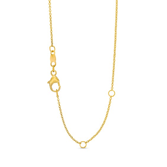 1/2 CT. T.w. Diamond Frame Pendant in 10K Gold (J/I2) - 20"