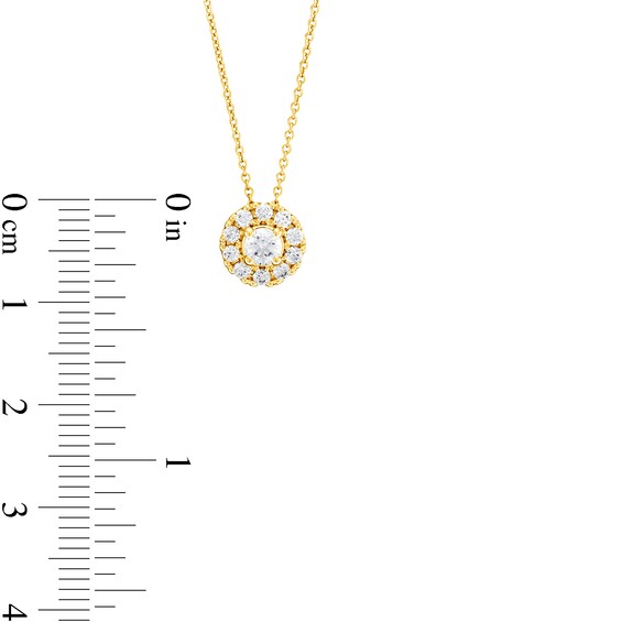 1/2 CT. T.w. Diamond Frame Pendant in 10K Gold (J/I2) - 20"