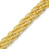 Thumbnail Image 1 of 2.0mm Braided Rope Chain Bracelet in Hollow 10K Gold - 7.5"