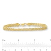 Thumbnail Image 4 of 2.0mm Braided Rope Chain Bracelet in Hollow 10K Gold - 7.5"