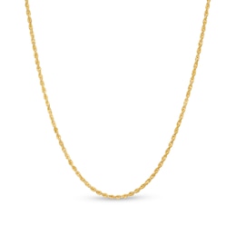1.6mm Diamond-Cut Rope Chain Necklace in Solid 10K Gold - 20"