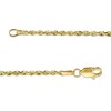 Thumbnail Image 4 of Diamond-Cut 1.6mm Rope Chain Necklace in Solid 10K Gold - 22"