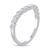 Thumbnail Image 2 of 1/10 CT. T.W. Diamond Marquise Frame Contour Band in 10K White Gold