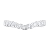 Thumbnail Image 3 of 1/10 CT. T.W. Diamond Marquise Frame Contour Band in 10K White Gold