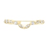 Thumbnail Image 3 of 1/6 CT. T.W. Diamond Alternating Round and Marquise Frame Contour Band in 10K Gold
