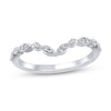 Thumbnail Image 1 of 1/6 CT. T.W. Diamond Alternating Round and Marquise Frame Contour Band in 10K White Gold