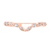 Thumbnail Image 3 of 1/6 CT. T.W. Diamond Alternating Round and Marquise Frame Contour Band in 10K Rose Gold