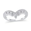 Thumbnail Image 1 of 1/5 CT. T.W. Marquise-Frame Diamond Tiara Contour Band in 10K White Gold