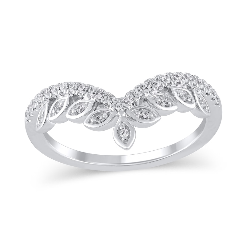 Main Image 1 of 1/5 CT. T.W. Marquise-Frame Diamond Tiara Contour Band in 10K White Gold