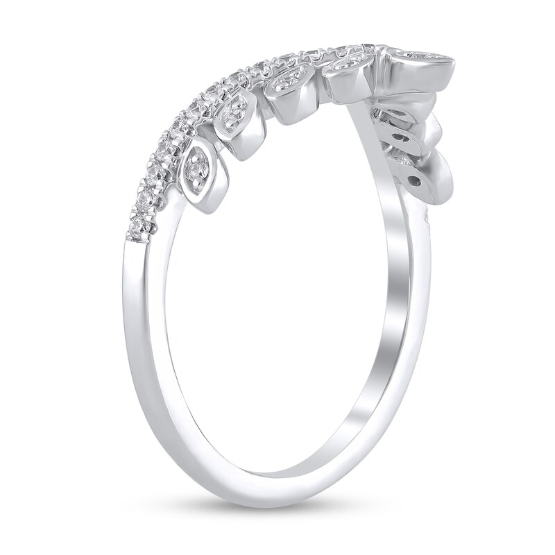 Main Image 2 of 1/5 CT. T.W. Marquise-Frame Diamond Tiara Contour Band in 10K White Gold