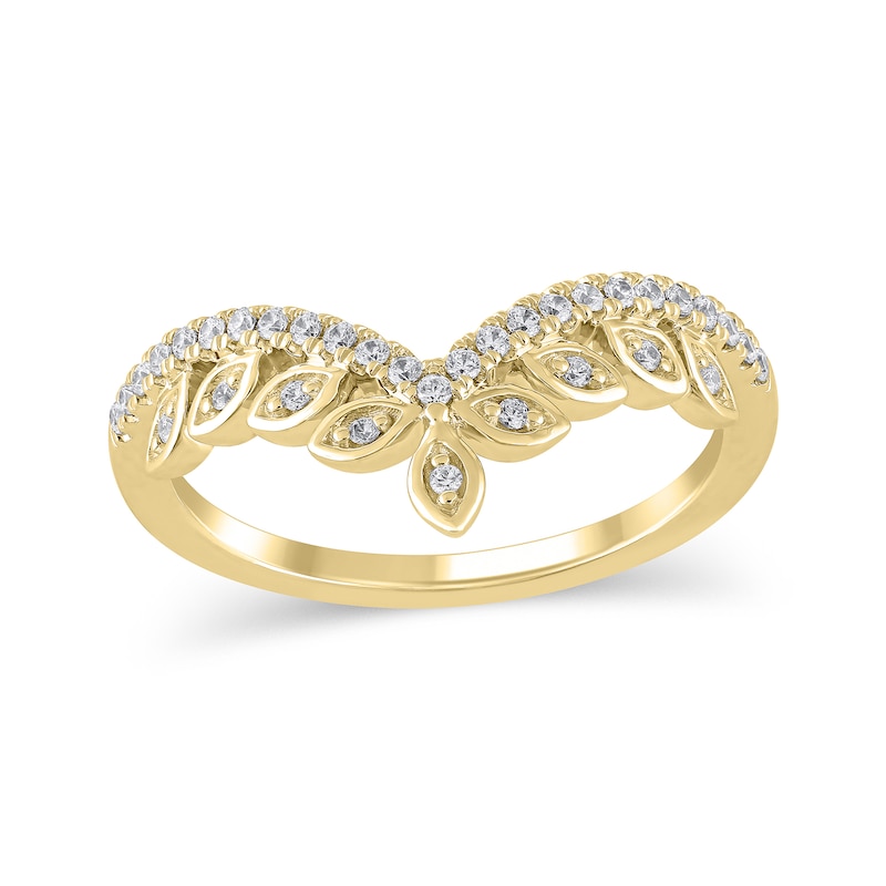Main Image 1 of 1/5 CT. T.W. Marquise-Frame Diamond Tiara Contour Band in 10K Gold