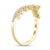 Thumbnail Image 2 of 1/5 CT. T.W. Marquise-Frame Diamond Tiara Contour Band in 10K Gold
