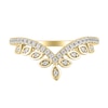 Thumbnail Image 3 of 1/5 CT. T.W. Marquise-Frame Diamond Tiara Contour Band in 10K Gold