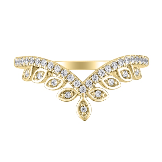 1/5 CT. T.w. Marquise-Frame Diamond Tiara Contour Band in 10K Gold