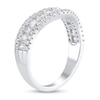 Thumbnail Image 2 of 1 CT. T.W. Diamond Edge Vintage-Style Contour Band in 14K White Gold