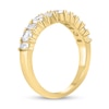 Thumbnail Image 2 of Alternating 1 CT. T.W. Round and Baguette-Cut Diamond Contour Band in 14K Gold