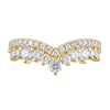 Thumbnail Image 3 of 1 CT. T.W. Diamond Double Row Contour Band in 14K Gold