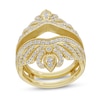 Thumbnail Image 1 of 3/4 CT. T.W. Diamond Crown Vintage-Style Guard in 14K Gold
