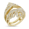 Thumbnail Image 2 of 3/4 CT. T.W. Diamond Crown Vintage-Style Guard in 14K Gold