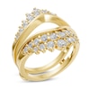 Thumbnail Image 2 of 1-3/8 CT. T.W. Journey Diamond Double Row Chevron Enhancer in 14K Gold