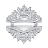 Thumbnail Image 3 of 1-3/8 CT. T.W. Journey Diamond Double Row Chevron Enhancer in 14K White Gold