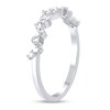 Thumbnail Image 2 of 1/5 CT. T.W. Diamond Bezel-Set Zig-Zag Duos Band in 10K White Gold