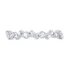 Thumbnail Image 3 of 1/5 CT. T.W. Diamond Bezel-Set Zig-Zag Duos Band in 10K White Gold