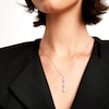 Thumbnail Image 2 of 1/2 CT. T.W. Pear Multi-Diamond Teardrops Necklace in 10K White Gold