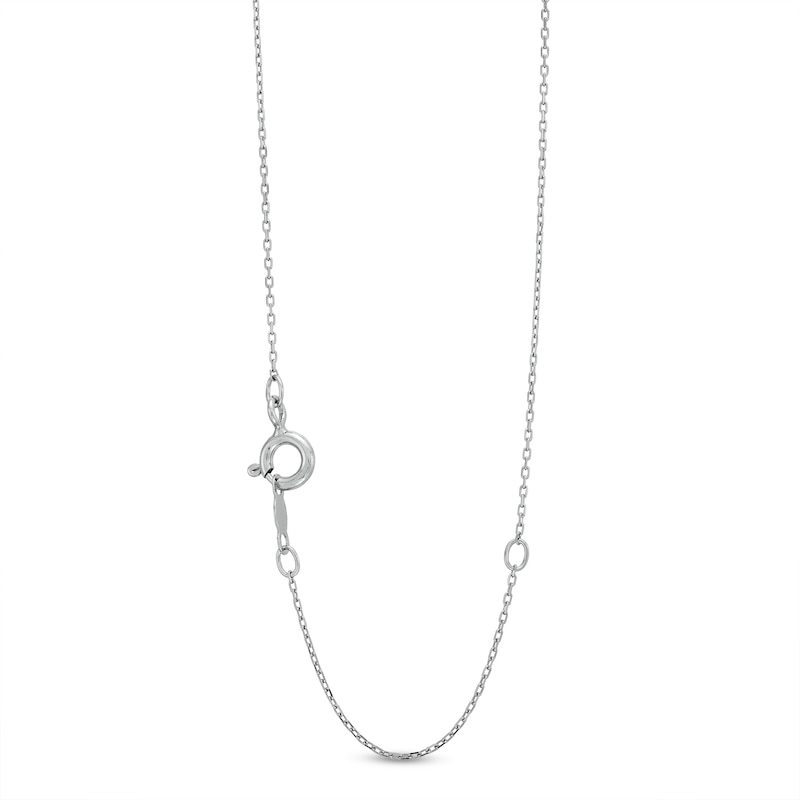 Main Image 3 of 1/2 CT. T.W. Pear Multi-Diamond Teardrops Necklace in 10K White Gold