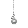 Thumbnail Image 2 of Enchanted Disney Villains Ursula Oval White Obsidian and 1/8 CT. T.W. Diamond Tentacle Pendant in Sterling Silver