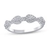 Thumbnail Image 1 of 1/3 CT. T.W. Diamond Sideways Teardrop Frame Band in 10K White Gold