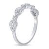 Thumbnail Image 2 of 1/3 CT. T.W. Diamond Sideways Teardrop Frame Band in 10K White Gold