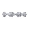 Thumbnail Image 3 of 1/3 CT. T.W. Diamond Sideways Teardrop Frame Band in 10K White Gold