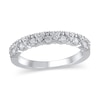 Thumbnail Image 1 of 3/8 CT. T.W. Diamond Triangle Double Row Band in 14K White Gold
