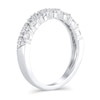 Thumbnail Image 2 of 3/8 CT. T.W. Diamond Triangle Double Row Band in 14K White Gold