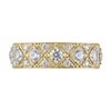 Thumbnail Image 3 of 1 CT. T.W. Diamond Quilt Pattern Band in 14K Gold