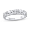 Thumbnail Image 1 of 1 CT. T.W. Diamond Graduating Double Row Band in 14K White Gold