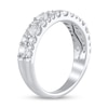 Thumbnail Image 2 of 1 CT. T.W. Diamond Graduating Double Row Band in 14K White Gold
