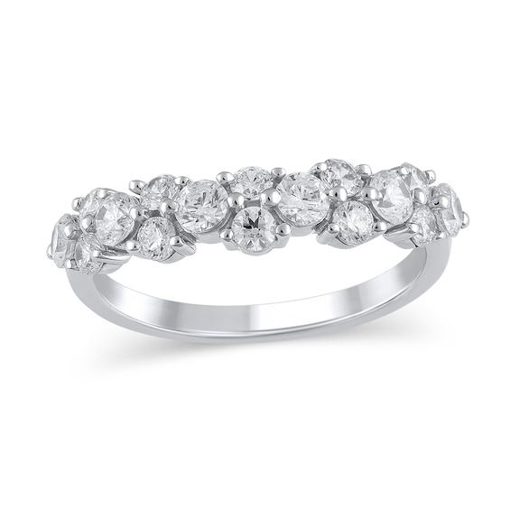 1 CT. T.w. Diamond Scatter Band in 14K White Gold