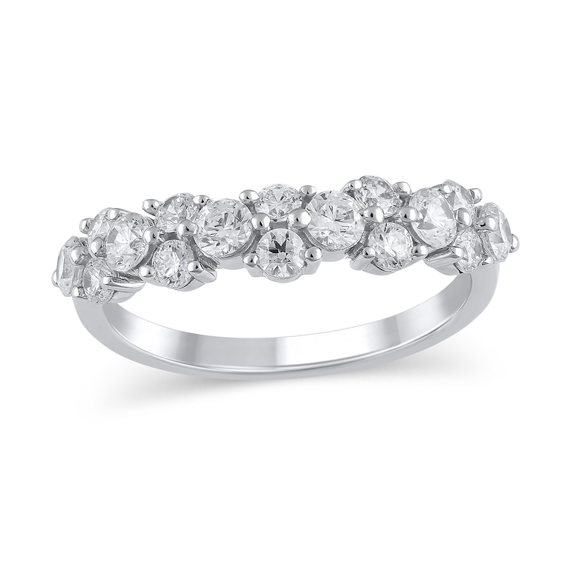 Main Image 1 of 1 CT. T.W. Diamond Scatter Band in 14K White Gold