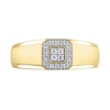 Thumbnail Image 3 of 1/8 CT. T.W. Quad Diamond Octagon Frame Band in 10K Gold