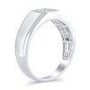 Thumbnail Image 2 of 1/8 CT. T.W. Quad Diamond Octagon Frame Band in 10K White Gold