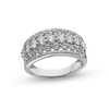 Thumbnail Image 1 of 1 CT. T.W. Diamond Edge Lattice Center Row Band in 14K White Gold
