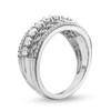 Thumbnail Image 3 of 1 CT. T.W. Diamond Edge Lattice Center Row Band in 14K White Gold