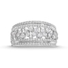 Thumbnail Image 4 of 1 CT. T.W. Marquise-Frame Multi-Diamond Multi-Row Band in 14K White Gold