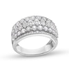 Thumbnail Image 1 of 1-1/2 CT. T.W. Marquise-Frame Multi-Diamond center Row Band in 14K White Gold