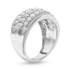 Thumbnail Image 3 of 1-1/2 CT. T.W. Marquise-Frame Multi-Diamond center Row Band in 14K White Gold