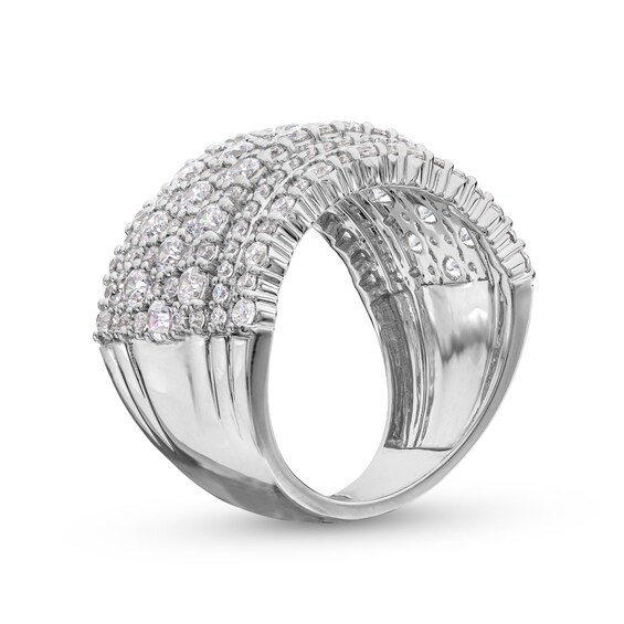 2-1/2 CT. T.w. Diamond Edge Multi-Row Band in 14K White Gold